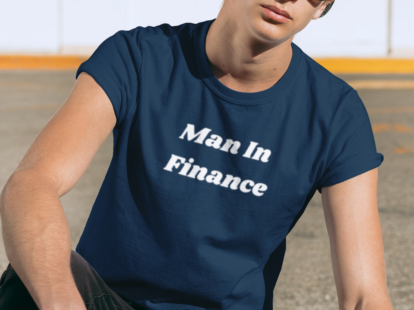 Tri-Blend Crew Tee - Witty Tees - Man In Finance - Gift - Friend - Single - Dating